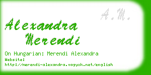 alexandra merendi business card